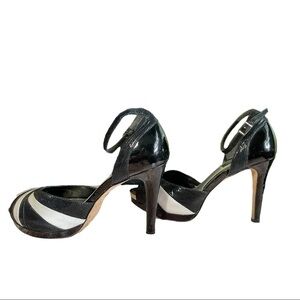 WHBM Black and White Platform High Heels Size 8